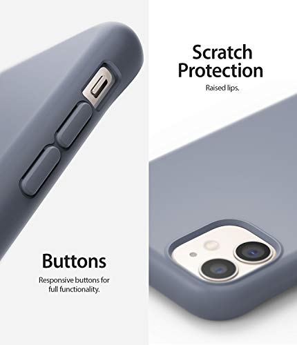 Image of Ringke Air-S for iPhone 11 Case Back Cover, Lightweight Flexible Soft Feeling Coating Trendy Color TPU Scratch Resistant Phone Cover for iPhone 11 Back Cover Case - Lavender Gray