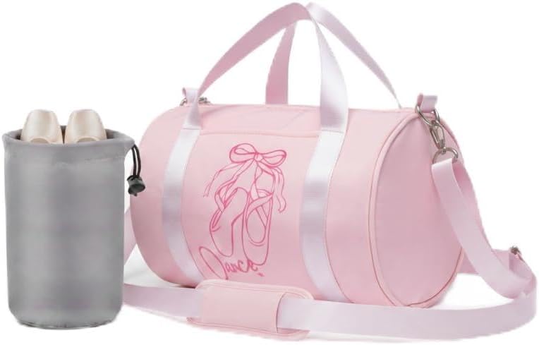 Mini Dance Ballet Tutu Bag, Small Duffle Bag for Girls, age 2-6 (Pink -Salt)