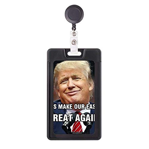 Porte badge rétractable Trump American Ridiculous étui pour carte d'accès et jeton