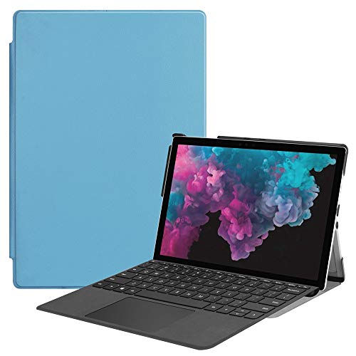 Hülle für Microsoft Surface Pro Smart Tablets Leder Folio Case Auto Wake/Sleep Slim Shell Cover Displayschutzfolie für Microsoft Surface Pro 6