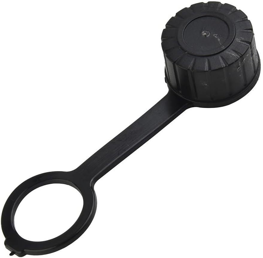 Gas Can Vent Cap Replacement 8 Pack, Rear Gas Tank Cap With O For Ring and Tether Leash, Fuel Container Vent Cap for Plastic Gas Tanks, No