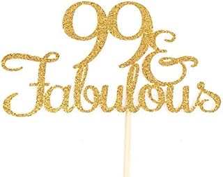 Atelier Elegance 99 and Fabulous Cake Topper, 99th Birthday Cake Topper, 99 Cake Topper