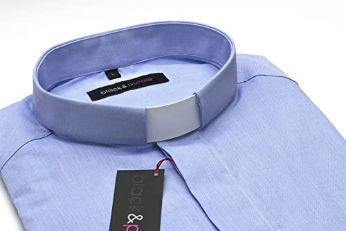 Clergy Shirt Long Sleeve Fill A Fill Classic Fit in Light Blue Color3