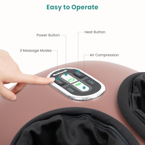 image for Nekteck Shiatsu Foot Massager Machine with Soothing Heat, FSA Eligible