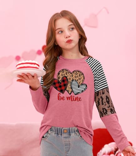 Image of BesserBay Girls St Patrick's Day Raglan Shirt Irish Sequin Lucky Stripe Shamrock Graphic Top 4-14 Years