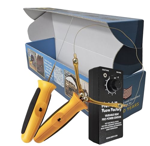 Hot Wire Foam Factory Pro 4-inch Hot Knife & Freehand Router Foam Cutting Kit | Cuts EPS Foam, XPS, Styrofoam, & Polystyrene | Made in the USA