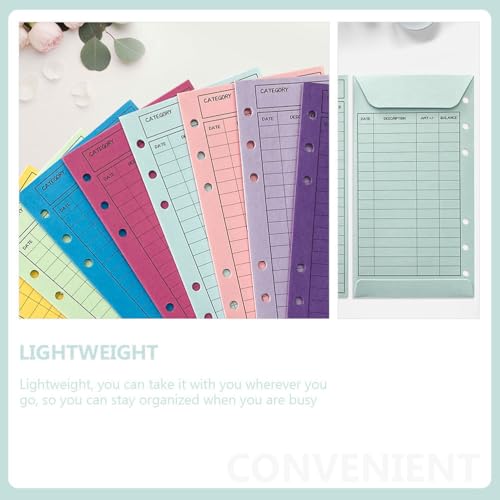 DIYEAH 12 StüCk Budget UmschläGe Aus Farbigen Karton 16.4X8.7 Cm Budgetplaner ZubehöR FüR Ausgabenmanagement Zuhause BüRo Schule