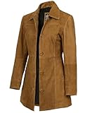 Blingsoul Leather Long Jacket Women [1311815] Kandis Brown, XL