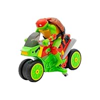 TEENAGE MUTANT NINJA Turtles | TMNT Seitlich Abrollendes Motorrad der Raphs Rad Ride RC Serie | TMNT Aktions-Spielzeug & Geschenke für Kinder ab 3 Jahren