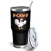 YFKFYTG F-CAW-F Chicken Tumbler Coffee Tumblers 30 oz Tumbler with Lid and Straw Insulated Tumblers Stainless Steel Tumbler