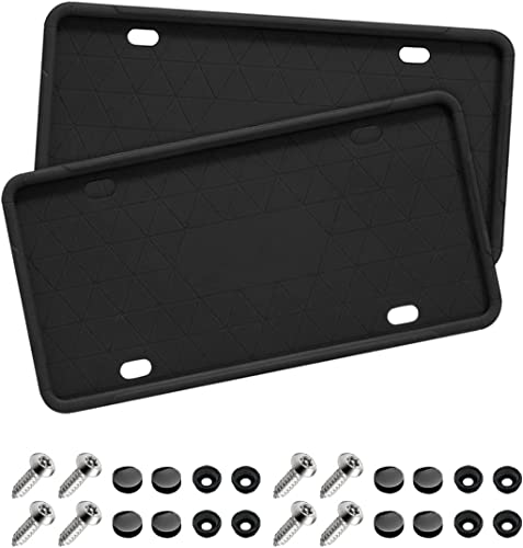Car License Plate Frame, 2 PCS Anti-Theft...