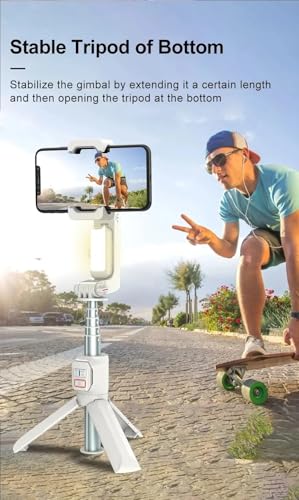Chillitech MotionMaster Phone Gimbal Stabiliser, Portable with Wireless Remote, Portrait & Landscape Modes, Tripod, Fill Light Selfie Stick, Smooth Recording (Black) - Image 7