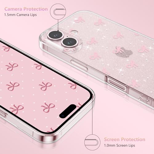 Coque iPhone 16 Plus rose antichoc pour éviter les rayures et casses