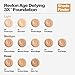 Revlon Liquid Foundation, Age Defying 3XFace Makeup, Anti-Aging and Firming Formula, SPF 30, Longwear Medium Buildable Coverage with Natural Finish, 005 Fresh Ivory, 1 Fl Oz