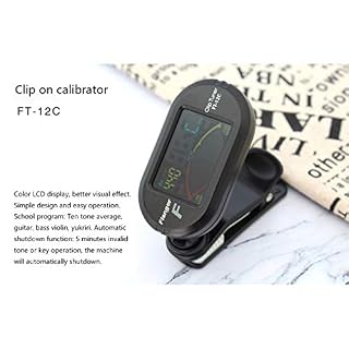 probeninmappx Accordeur de guitare à écran LCD chromatique antidérapant à clipser pour ukulélé violon banjo - Les Beatles, Paul McCartney, John Lennon, RIngo Starr, George Harrison probeninmappx Accordeur de guitare à écran LCD chromatique antidérapant à clipser pour ukulélé violon banjo – Image 6
