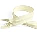 20" Length #5 Open End Zippers with Plastic Teeth, Cream, Bias Bespoke Brand