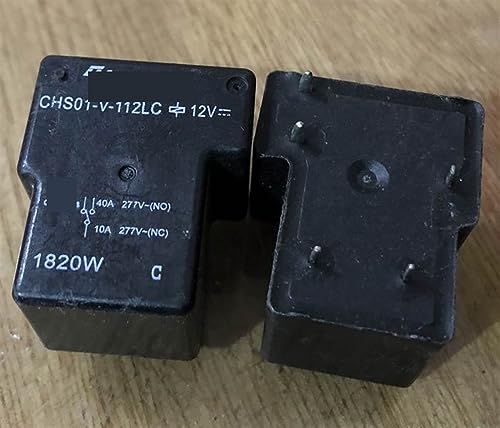 Relé 5 pines CHS01-V-112LC T90-1C-5P de 12V y 40A para automoción