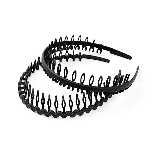 Qufiiry 4 Pcs Hair Bands for Men Unisex Hair Band, Headband Spring Wave Hairband, Multi-Style Flexible Headbands - Image 3