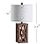 JONATHAN Y JYL1062A Stewart 21.5" Wood LED Table Lamp Industrial French Country Rustic Bedside Desk Nightstand Lamp for Bedroom Living Room Office College Bookcase LED Bulb Included, Brown
