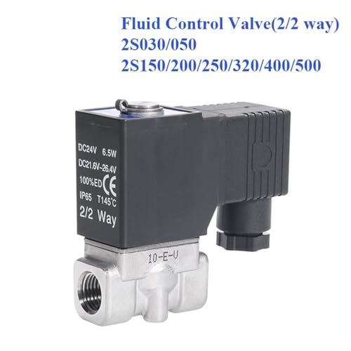 Électrovanne inox 304 pour fluides vanne durable eau huile air 2S200-20 - 4
