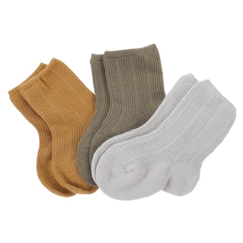 VICASKY Warm Socks for Baby 3 Pairs Newborn Ddler Soft Comfortable Mid-Calf Length