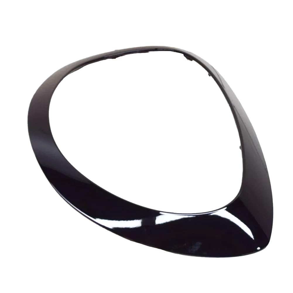 Scheinwerferblende für Ring für Mini Countryman F60, schwarzer ABS-Scheinwerfer für Blende, Ersatz, kompatibel mit BMW Mini für Cooper 2016–2021