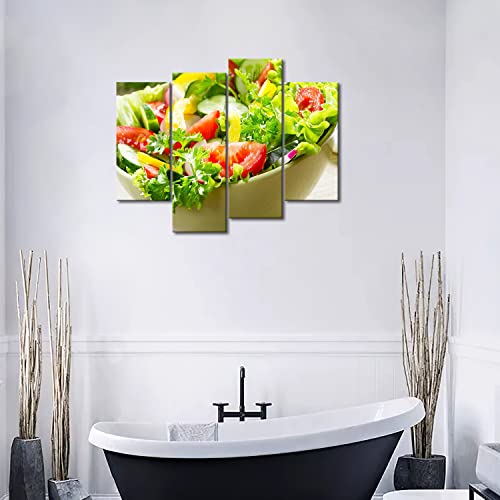 Colorful Various Salad In White Bowl Wall Art Painting The Picture Print On Canvas Food Pictures For Home Decor Decoration Gift #TOP3