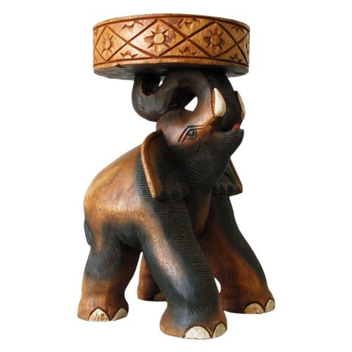 Pequeña mesa elefante pedestal taburete
