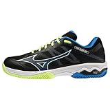 Mizuno Herren Wave Exceed Light CC Tennisschuhe, Schwarz (Black Neolime Supersonic), 44 EU