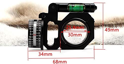 WestHunter Angle Cosine Indicator with Bubble Level,1\"/30mm Tube Hunting Rifle Scope Mounts,Precision Shooting Optics Accessories, 2 Pcs - Thumbnail 4