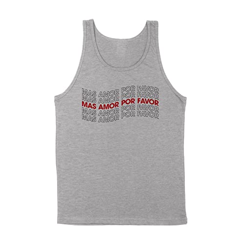 Mas Amor Por Favor Tank Top Unisex Medium Grey