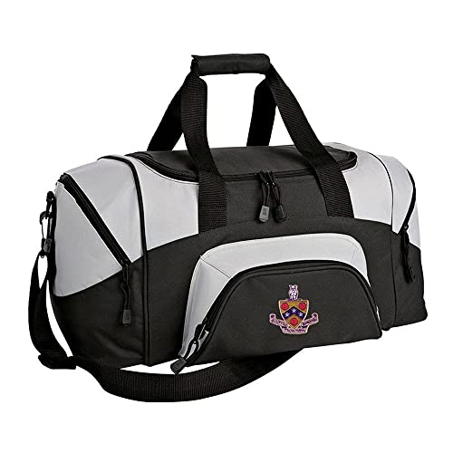 FIJI Fraternity Colorblock Duffel Bag Heather Grey/Black
