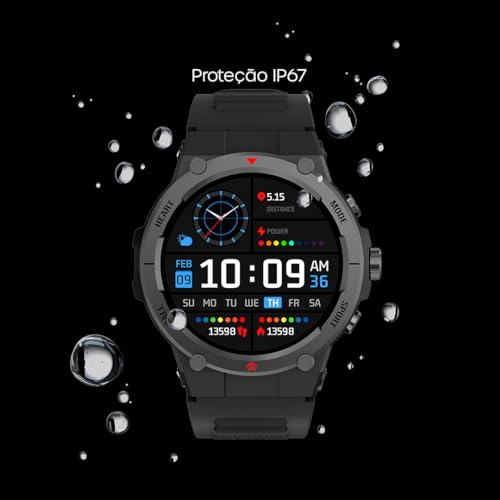 Smartwatch Relógio Inteligente My Watch Sport Haiz Tela Full Touch 1.39
