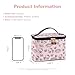 Vimanllie Cosmetic Bag Large Makeup Bag,Travel Toiletry Bags Organizer for Women,Pink Canvas Case with Brush Holder for Girls - Beauty Organizer for Home & Travel with Handle Cartoon Cute