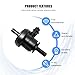 SWPHRT Car Vapor Canister Purge Solenoid Valve, Vehicle Evaporator Emission Purge Valves Solenoid, Automotive OEM# 2891026900 Replacement, Compatible with Accent Genesis Soul
