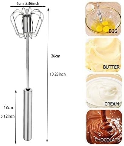 Premium 10 Inch Stainless Steel Egg Whisk for Baking, Cooking, Whisking, Beating, Stirring - Image 4