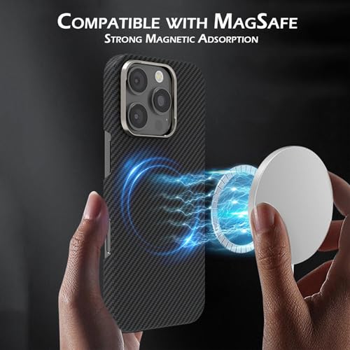 Coque iPhone 16 Pro Max Kevlar 600D ultra mince compatible MagSafe - 5