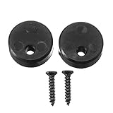 Couleur: noir EsportsMJJ 2Pcs Anti-Jump Disk 24X10X5Mm Grange Accessoires De Porte Avec Des Vis