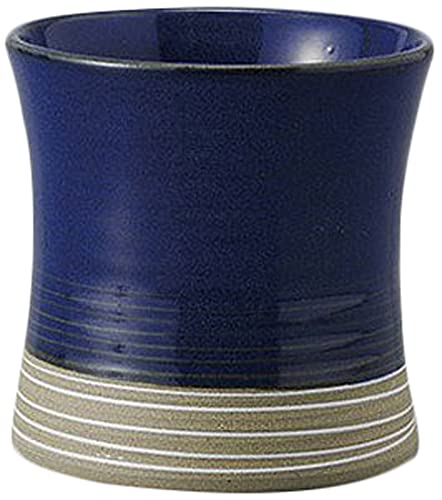 Set de 10 vasos Rock de cerámica azul, 8.5 fl oz