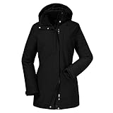 winterjacke herren wasserdicht winddicht atmungsaktiv PRAKTISCHE FEATURES: Die Regenjacke ist mit abnehmbarer Kapuze, Außentaschen und Sicherheitstasche äußerst praktisch.