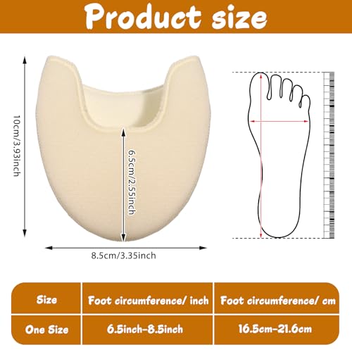 Eldraqth 2 Pairs Ballet Toe Pads for Pointe Shoes, Breathable Ballet Toe Pads for Heels Dance Foot Cover Pouch Protector Accessories for Women Girls Forefoot Pain Relief Dance Foot Care
