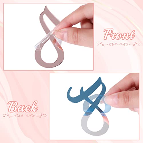 128 Pcs Acrylic Number Alphabet Cake Topper,Diy Name Cupcake Toppers 0-9 Numbers A-Z Letter Cake Toppers Decorations For Wedding Birthday Baby Shower Graduation Party Supplies(Rose Gold) #TOP2