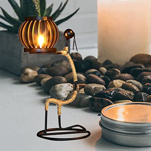 Image of LIFEHAXTORE Iron Candle Holder | Handmade Figurines | Home Decor Accessories (Multicolor, Pack of 1)
