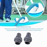 Pssopp Złącza Węży Pompy Filtrującej 2 szt. Adapter Węża Pompy z Filtrem Basenowym, Odporny na Odkształcenia, Szczelny Uszczelnienie Zwiększona przepustowość Plastikowy Adapter Węża Basenowego do