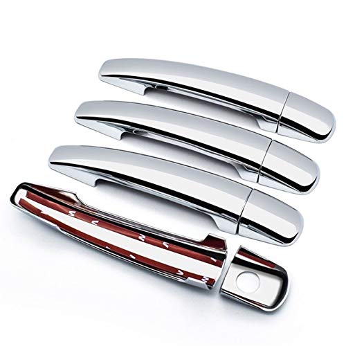 XMSM Garniture Chromée Décoration Housse De Voiture pour Peugeot 206 207 208 308 406 407 2006 3008 Accessoires Auto Style De Voiture Poignées Extérieure Cover