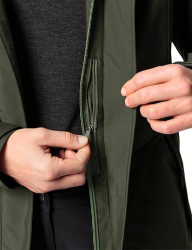 VAUDE Idris III 3-in-1 Parka Damen – Damen-Winterjacke wasserdicht, winddicht & atmungsaktiv mit Eco-Finish, Damen-Doppeljacke mit wärmender Hybrid-Innenjacke – in Khaki, Größe: 46