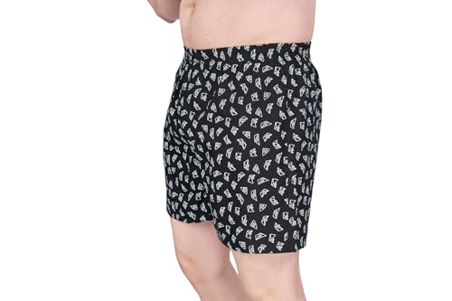 Image of Nermosa Men's Cotton Printed Soft Regular Boxer Shorts | Pack of 2