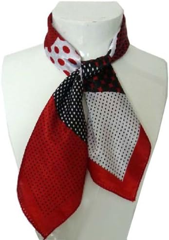 Shop4(TM) New Fashion Square Scarf Shawl-Stripe Pattern , Red , 5050 cm(SS01-23-A)