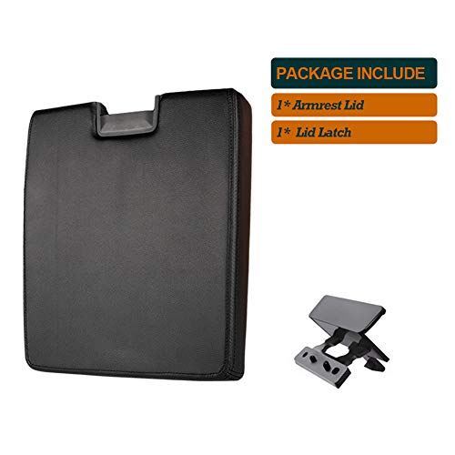 Center Console Armrest Lid with Latch for 2007-2013 Chevy Tahoe/Avalanche, 2008-2014 Silverado/GMC Yukon(XL)/Sierra 1500/2500/3500, Center Console Cover Repair Kit, Replaces OEM 20864154, Black by Carforu - Image 7