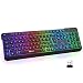 Produktbild KLIM Chroma Tastatur Gamer QWERTY UK Layout Wireless  Hohe Leistung  Bunte Beleuchtung - Schwarz - RGB PC Windows, Mac PS4